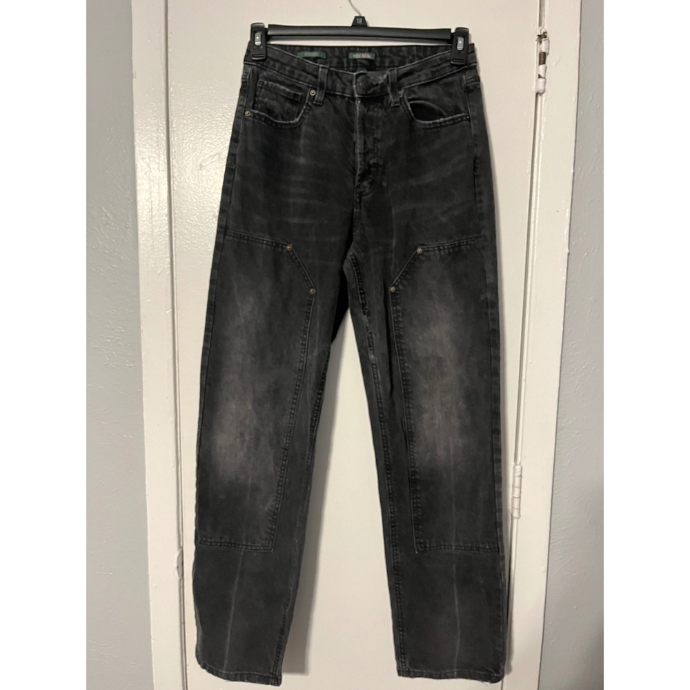 Wild Fable EasyRigid Double Knee Carpenter Jeans Washed Black High Rise 4 Button